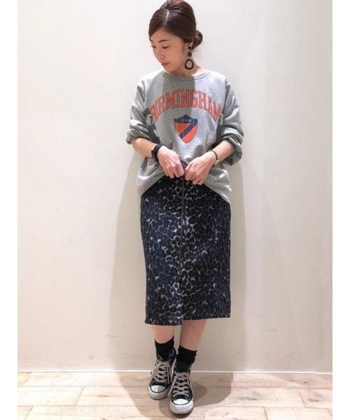 YECCA VECCA（イェッカヴェッカ）の「・レオパードZipスカート（スカート・レディース・ベージュ/ブルー・FREE）」の12枚目の写真