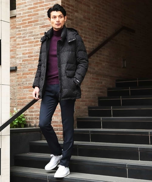 MICHEL KLEIN HOMME (ミッシェルクランオム)の「パンツ(FORMOZAバーズアイ スラックス)(その他パンツ・メンズ・チャコールグレー/ネイビー/グレー・46/48)」の3枚目の写真