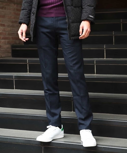 MICHEL KLEIN HOMME (ミッシェルクランオム)の「パンツ(FORMOZAバーズアイ スラックス)(その他パンツ・メンズ・チャコールグレー/ネイビー/グレー・46/48)」の5枚目の写真