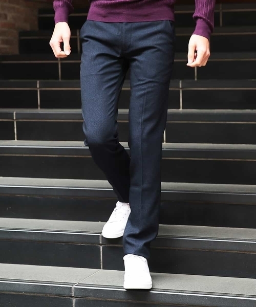 MICHEL KLEIN HOMME (ミッシェルクランオム)の「パンツ(FORMOZAバーズアイ スラックス)(その他パンツ・メンズ・チャコールグレー/ネイビー/グレー・46/48)」の6枚目の写真