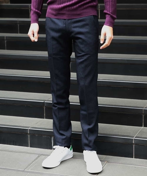 MICHEL KLEIN HOMME (ミッシェルクランオム)の「パンツ(FORMOZAバーズアイ スラックス)(その他パンツ・メンズ・チャコールグレー/ネイビー/グレー・46/48)」の7枚目の写真