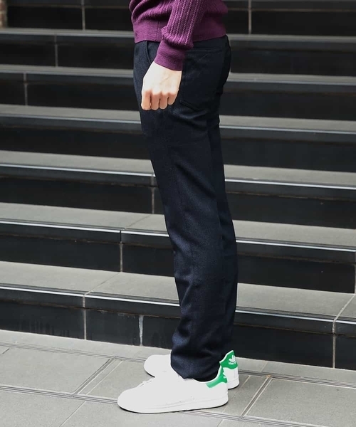 MICHEL KLEIN HOMME (ミッシェルクランオム)の「パンツ(FORMOZAバーズアイ スラックス)(その他パンツ・メンズ・チャコールグレー/ネイビー/グレー・46/48)」の8枚目の写真