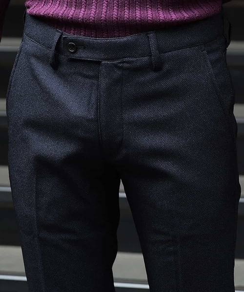 MICHEL KLEIN HOMME (ミッシェルクランオム)の「パンツ(FORMOZAバーズアイ スラックス)(その他パンツ・メンズ・チャコールグレー/ネイビー/グレー・46/48)」の11枚目の写真