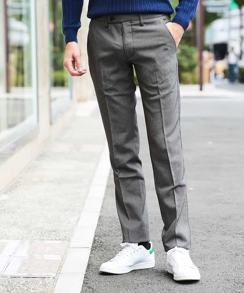 MICHEL KLEIN HOMME (ミッシェルクランオム)の「パンツ(FORMOZAバーズアイ スラックス)(その他パンツ・メンズ・チャコールグレー/ネイビー/グレー・46/48)」の18枚目の写真