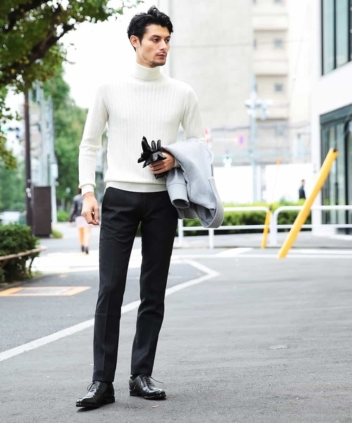 MICHEL KLEIN HOMME (ミッシェルクランオム)の「パンツ(FORMOZAバーズアイ スラックス)(その他パンツ・メンズ・チャコールグレー/ネイビー/グレー・46/48)」の19枚目の写真