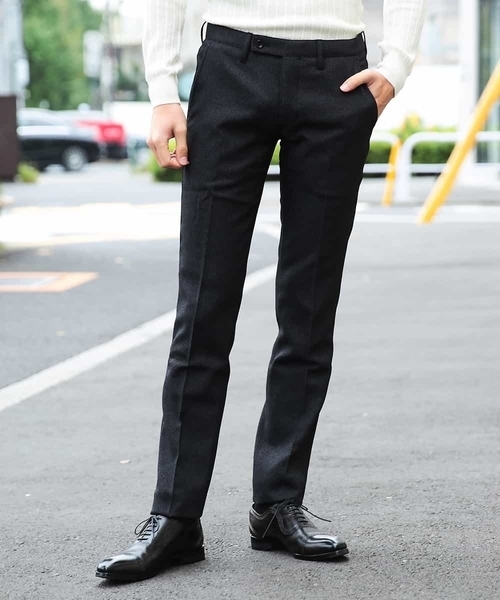 MICHEL KLEIN HOMME (ミッシェルクランオム)の「パンツ(FORMOZAバーズアイ スラックス)(その他パンツ・メンズ・チャコールグレー/ネイビー/グレー・46/48)」の20枚目の写真