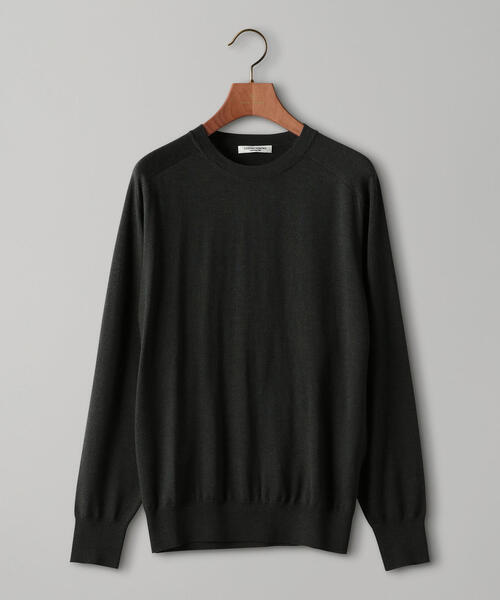 UNITED ARROWS（ユナイテッドアローズ）の「UASB ウール シルク ハイゲージ クルーネック（ニット/セーター・メンズ・オレンジ系その他/ダークグリーン/ネイビー・MEDIUM/X-LARGE/LARGE/SMALL）」の6枚目の写真