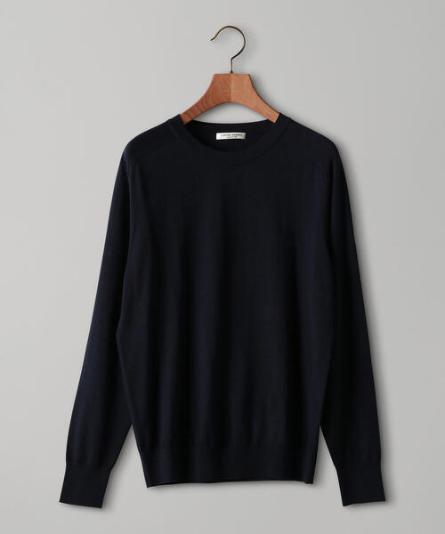 UNITED ARROWS（ユナイテッドアローズ）の「UASB ウール シルク ハイゲージ クルーネック（ニット/セーター・メンズ・オレンジ系その他/ダークグリーン/ネイビー・MEDIUM/X-LARGE/LARGE/SMALL）」の7枚目の写真