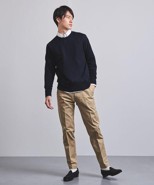 UNITED ARROWS（ユナイテッドアローズ）の「UASB ウール シルク ハイゲージ クルーネック（ニット/セーター・メンズ・オレンジ系その他/ダークグリーン/ネイビー・MEDIUM/X-LARGE/LARGE/SMALL）」の13枚目の写真