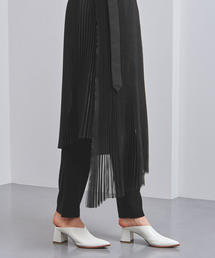 HYKE ハイク シアープリーツスカート シアー ブルー 重ね着 中古・古着通販】HYKE (ハイク) プリーツロングスカート ブルー