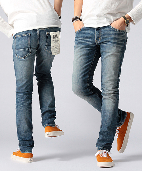 BEAMS(ビームス)の「BEAMS / ストレッチ スキニーデニム(デニムパンツ・メンズ・ブラック/インディゴブルー/サックスブルー・SMALL/X-LARGE/MEDIUM/LARGE)」の3枚目の写真