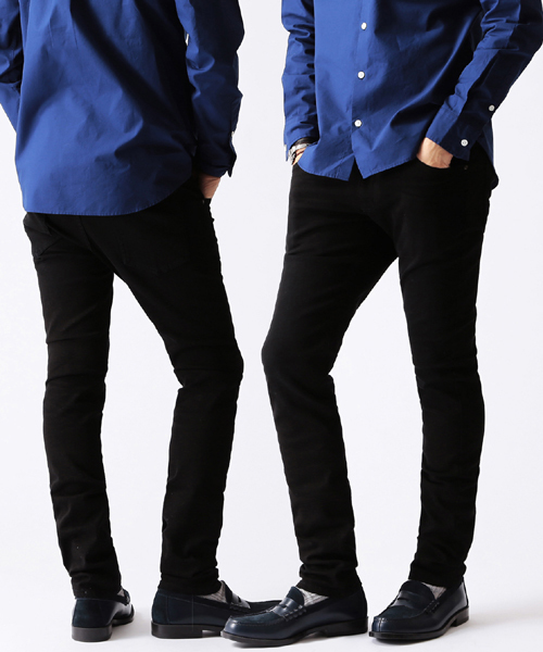 BEAMS(ビームス)の「BEAMS / ストレッチ スキニーデニム(デニムパンツ・メンズ・ブラック/インディゴブルー/サックスブルー・SMALL/X-LARGE/MEDIUM/LARGE)」の2枚目の写真