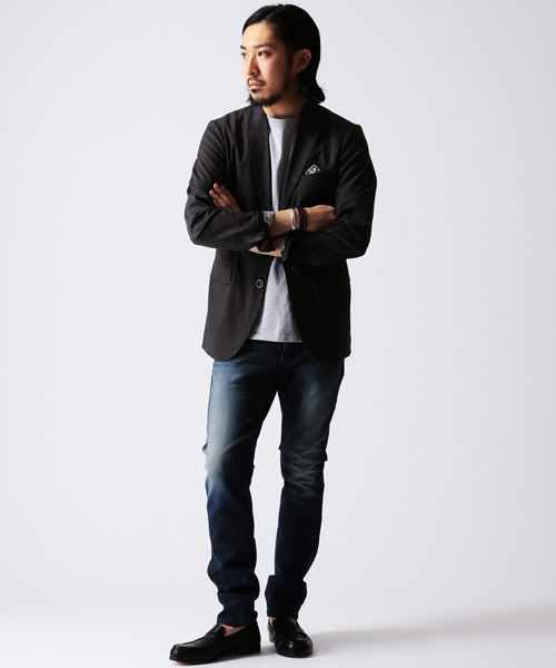 BEAMS(ビームス)の「BEAMS / ストレッチ スキニーデニム(デニムパンツ・メンズ・ブラック/インディゴブルー/サックスブルー・SMALL/X-LARGE/MEDIUM/LARGE)」の13枚目の写真