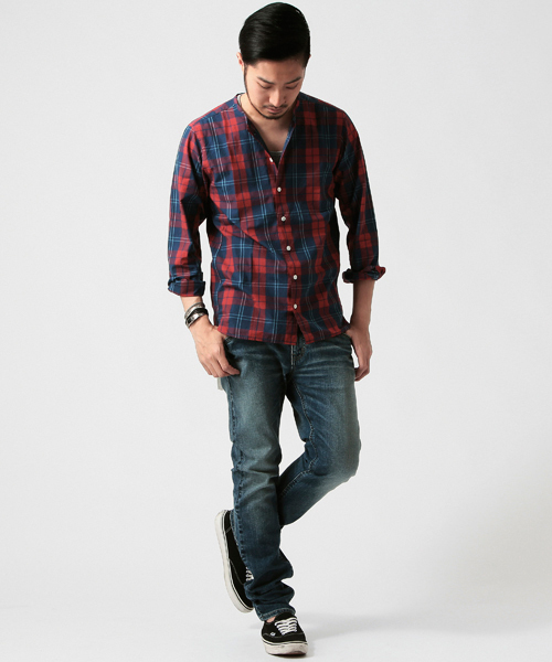 BEAMS(ビームス)の「BEAMS / ストレッチ スキニーデニム(デニムパンツ・メンズ・ブラック/インディゴブルー/サックスブルー・SMALL/X-LARGE/MEDIUM/LARGE)」の14枚目の写真