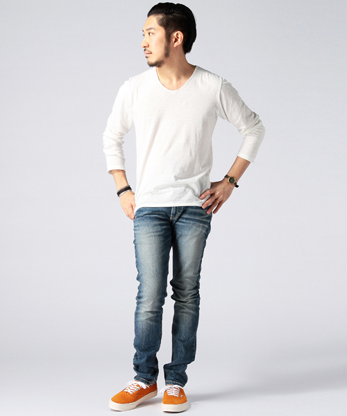 BEAMS(ビームス)の「BEAMS / ストレッチ スキニーデニム(デニムパンツ・メンズ・ブラック/インディゴブルー/サックスブルー・SMALL/X-LARGE/MEDIUM/LARGE)」の22枚目の写真