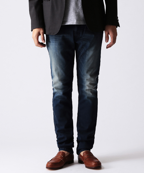 BEAMS(ビームス)の「BEAMS / ストレッチ スキニーデニム(デニムパンツ・メンズ・ブラック/インディゴブルー/サックスブルー・SMALL/X-LARGE/MEDIUM/LARGE)」の4枚目の写真