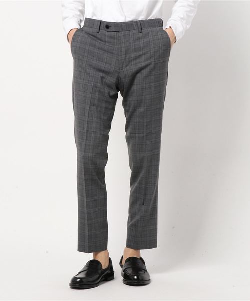 EDIFICE(エディフィス)の「トロピカル チェック ストレッチ ノープリーツ パンツ(その他パンツ・メンズ・グレー・44/50/46/48/42)」の2枚目の写真