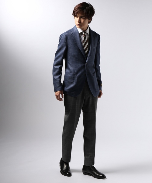 EDIFICE(エディフィス)の「トロピカル チェック ストレッチ ノープリーツ パンツ(その他パンツ・メンズ・グレー・44/50/46/48/42)」の3枚目の写真