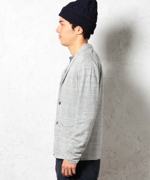 green label relaxing(グリーンレーベルリラクシング)の「◎LINEN SHAWLジャケット カーディガン ◆(テーラードジャケット・メンズ・ライトグレー/ワインレッド/ライム/ネイビー・LARGE/MEDIUM/SMALL/X-LARGE)」の13枚目の写真