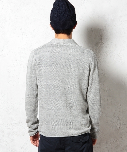 green label relaxing(グリーンレーベルリラクシング)の「◎LINEN SHAWLジャケット カーディガン ◆(テーラードジャケット・メンズ・ライトグレー/ワインレッド/ライム/ネイビー・LARGE/MEDIUM/SMALL/X-LARGE)」の14枚目の写真