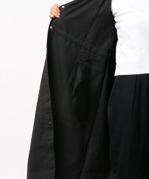 GeeRA（ジーラ）の「ドロスト使いモッズコート（モッズコート・レディース・カーキ/ブラック/ベージュ・MEDIUM/LARGE/X-LARGE）」の6枚目の写真