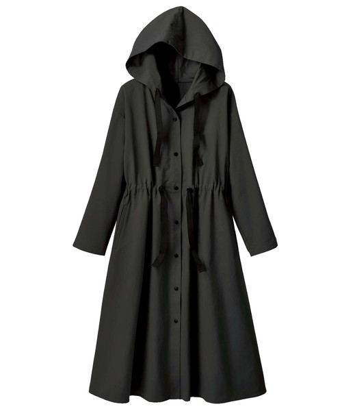 GeeRA（ジーラ）の「ドロスト使いモッズコート（モッズコート・レディース・カーキ/ブラック/ベージュ・MEDIUM/LARGE/X-LARGE）」の7枚目の写真