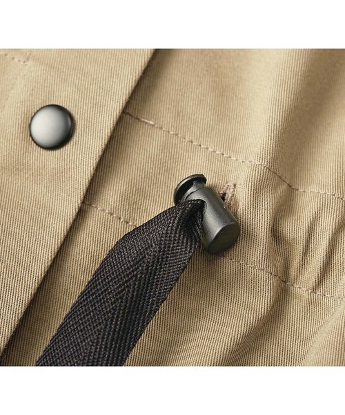 GeeRA（ジーラ）の「ドロスト使いモッズコート（モッズコート・レディース・カーキ/ブラック/ベージュ・MEDIUM/LARGE/X-LARGE）」の11枚目の写真