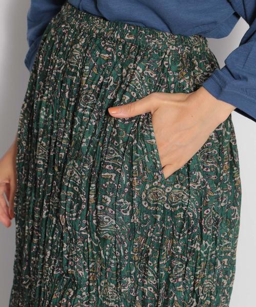 niko and...（ニコアンド）の「インド柄ティアードロングスカート（スカート・レディース・ネイビー/グリーン/キャメル・FREE）」の11枚目の写真