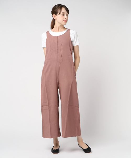 JUGLANS(ユグランス)の「☆ バックリボン ロンパース(サロペット/オーバーオール・レディース・ブラック/ベージュ/ブラウン/ピンク・FREE)」の4枚目の写真