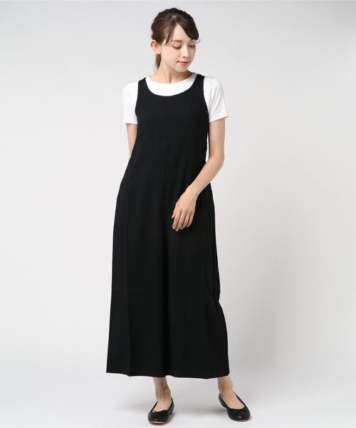 JUGLANS(ユグランス)の「☆ バックリボン ロンパース(サロペット/オーバーオール・レディース・ブラック/ベージュ/ブラウン/ピンク・FREE)」の2枚目の写真