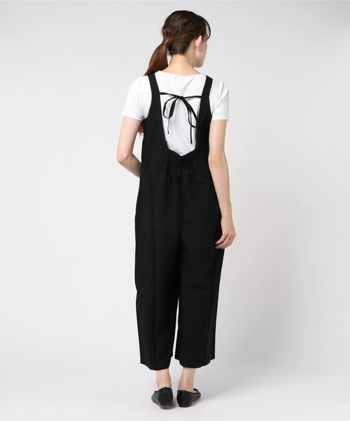 JUGLANS(ユグランス)の「☆ バックリボン ロンパース(サロペット/オーバーオール・レディース・ブラック/ベージュ/ブラウン/ピンク・FREE)」の6枚目の写真