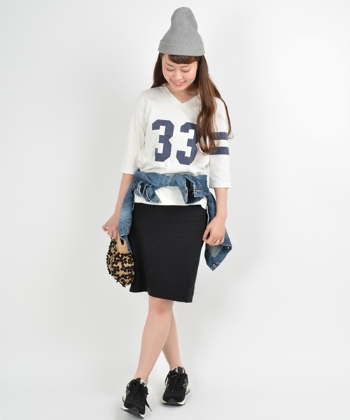 SHIPS for women（シップスフォーウィメン）の「SHINZONE:フットボールTee◇（Tシャツ/カットソー・レディース・ホワイト/ネイビー・ONE SIZE）」の8枚目の写真