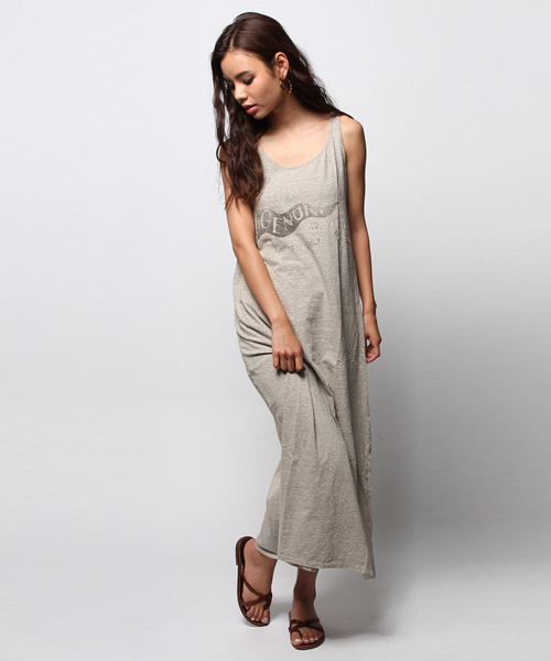 goa(ゴア)の「GenuineFlagタンクワンピース(ワンピース・レディース・ホワイト/グレー/ベージュ・FREE)」の3枚目の写真