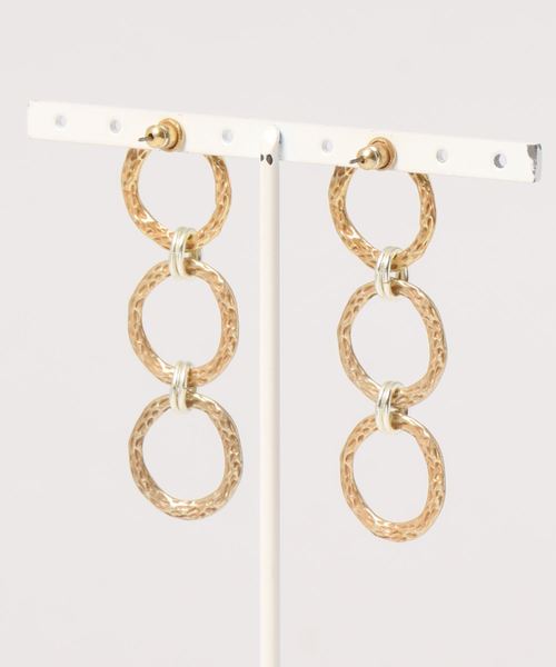 TODAYFUL（トゥデイフル）の「スリーサイクルピアス（ピアス（両耳用）・レディース・シルバー/ゴールド・FREE）」の4枚目の写真