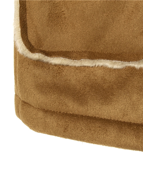 B:MING by BEAMS（ビーミングバイビームス）の「□B ビーミング by ビームス / フェイクムートンダッフルコート（ムートンコート・キッズ・ベージュ・80/150/110/130/90/100/120/140）」の6枚目の写真