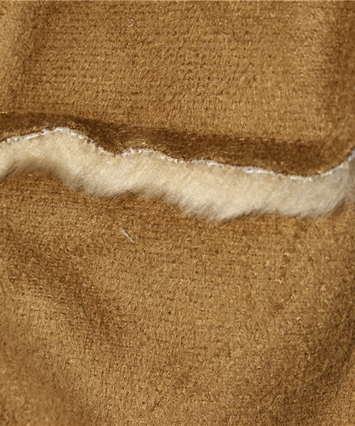 B:MING by BEAMS（ビーミングバイビームス）の「□B ビーミング by ビームス / フェイクムートンダッフルコート（ムートンコート・キッズ・ベージュ・80/150/110/130/90/100/120/140）」の13枚目の写真