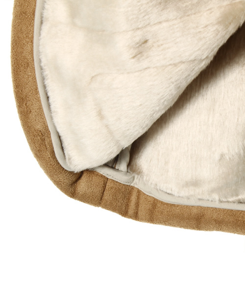 B:MING by BEAMS（ビーミングバイビームス）の「□B ビーミング by ビームス / フェイクムートンダッフルコート（ムートンコート・キッズ・ベージュ・80/150/110/130/90/100/120/140）」の14枚目の写真