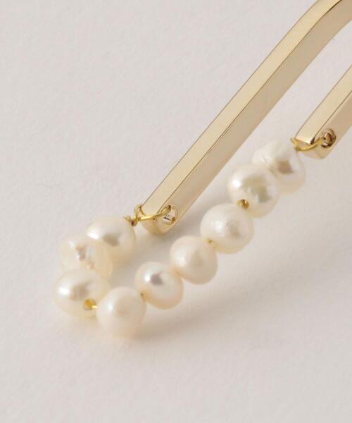 BEAUTY&YOUTH UNITED ARROWS（ビューティーアンドユースユナイテッドアローズ）の「BY 淡水ツブパール オーバルピアス（ピアス（両耳用）・レディース・ゴールド・FREE）」の7枚目の写真