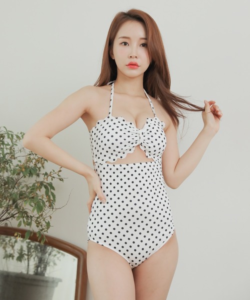 セール】ホルターネック モノキニ 2WAYワンピース水着（水着