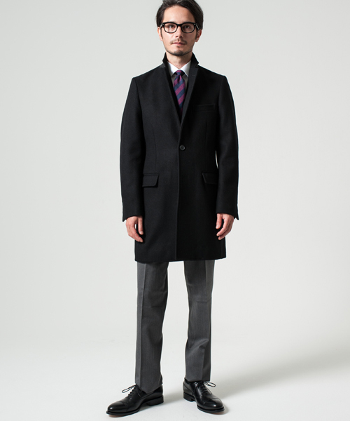 green label relaxing（グリーンレーベルリラクシング）の「◎MELTON チェスターコート ◆（チェスターコート・メンズ・ブラック/その他2/その他1/ネイビー/グレー/ダークグリーン・SMALL/MEDIUM/X-LARGE/LARGE/X-SMALL）」の8枚目の写真