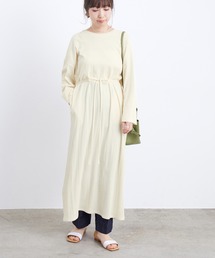 ADAM ET ROPE' | ベルト付きテレコワンピース(ワンピース)