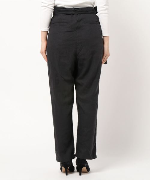 LOWRYS FARM(ローリーズファーム)の「エコR/Lラップパンツ 869230(その他パンツ・レディース・チャコールグレー/ベージュ/アイボリー・FREE)」の4枚目の写真