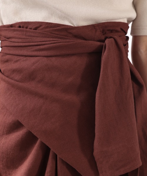 LOWRYS FARM(ローリーズファーム)の「エコR/Lラップパンツ 869230(その他パンツ・レディース・チャコールグレー/ベージュ/アイボリー・FREE)」の13枚目の写真