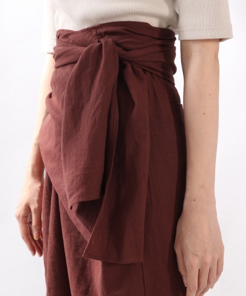 LOWRYS FARM(ローリーズファーム)の「エコR/Lラップパンツ 869230(その他パンツ・レディース・チャコールグレー/ベージュ/アイボリー・FREE)」の12枚目の写真