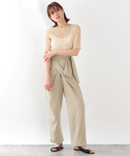 LOWRYS FARM(ローリーズファーム)の「エコR/Lラップパンツ 869230(その他パンツ・レディース・チャコールグレー/ベージュ/アイボリー・FREE)」の21枚目の写真