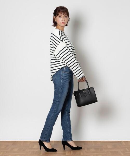 SOMETHING(サムシング)の「SOMETHING(サムシング)【レディース】「HANA」 テーパードパンツ(デニムパンツ・レディース・ダークインディゴブルー・27inch/26inch/29inch/28inch/30inch)」の3枚目の写真