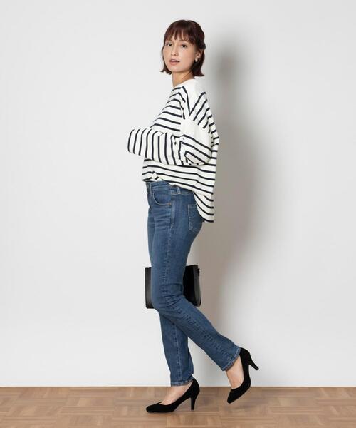 SOMETHING(サムシング)の「SOMETHING(サムシング)【レディース】「HANA」 テーパードパンツ(デニムパンツ・レディース・ダークインディゴブルー・27inch/26inch/29inch/28inch/30inch)」の8枚目の写真
