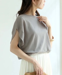 【cheriella】リネン混チュニックニットベストプルオーバー
