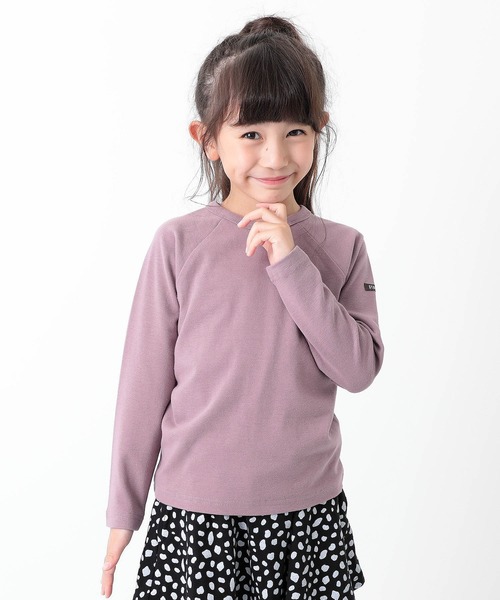 devirock（デビロック）の「ウルトラストレッチ長袖Tシャツ（Tシャツ/カットソー・キッズ・ホワイト/ブラック/ヘザーチャコール/ネイビー/ブルー系その他/ライトカーキ/パープル系その他/ピンク系その他/モカ/ライトブラウン/ベージュ/ダークオレンジ・100cm/110cm/120cm/130cm/140cm/150cm/160cm/80ｃｍ/90cm）」の10枚目の写真