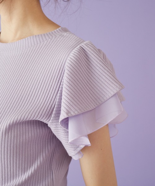 MIIA（ミーア）の「プチハイネックカットソー（Tシャツ/カットソー・レディース・ブラック/ベージュ/ボルドー/パープル/パープル系その他・FREE）」の14枚目の写真